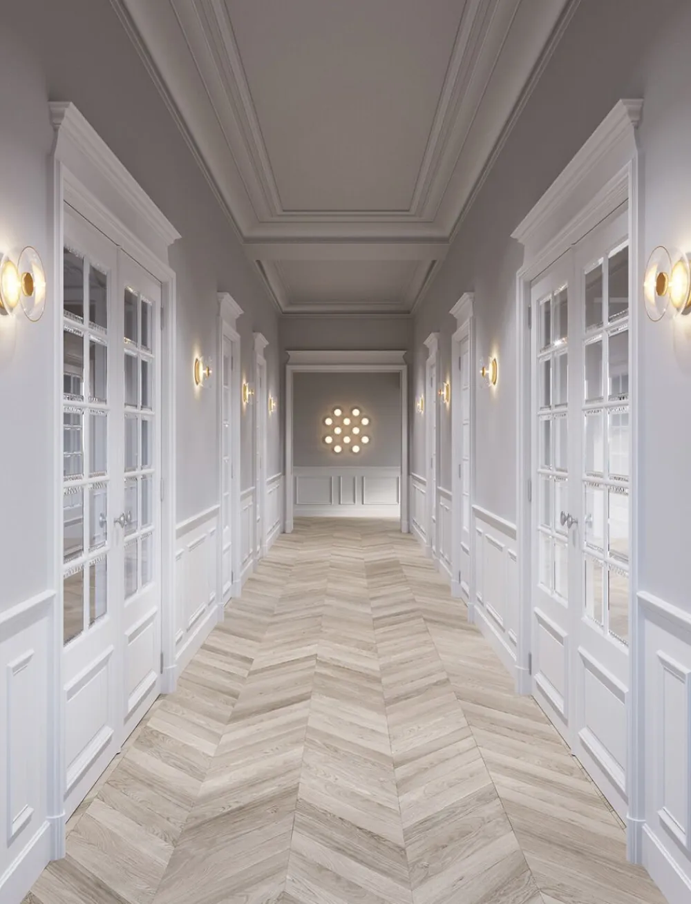 Nuura Væglamper<Blossi Wall, nordic gold / clear