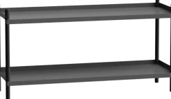 NINE Møbler<BOLT Shelving 1000 - 2 shelves Oak Black Anthracite