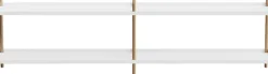 NINE Møbler<BOLT Shelving 2000 - 2 shelves Oak Black Anthracite