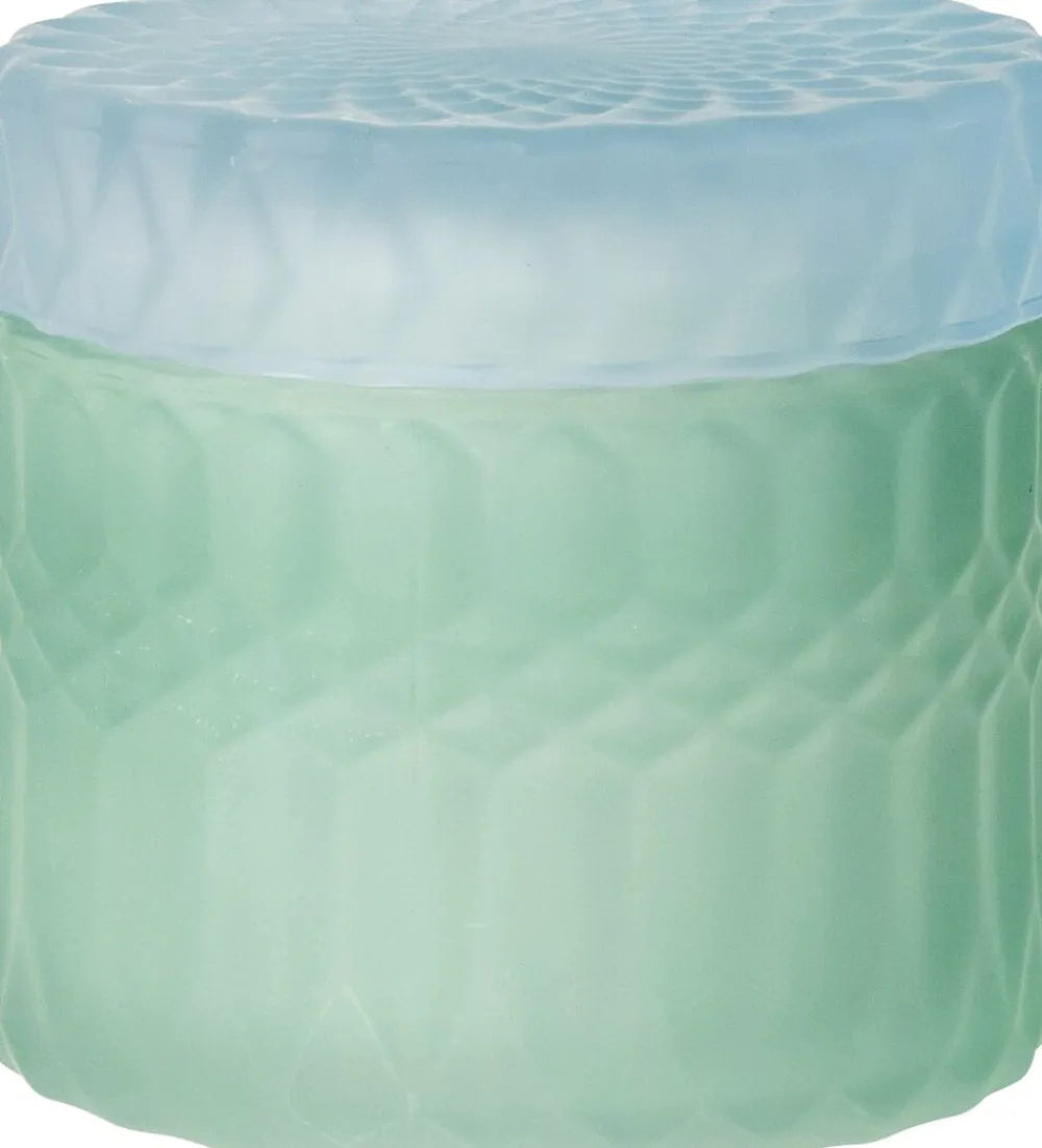 AU Maison Opbevaring<Bonbonniere, smaragd/blå, 8,5xø9 cm