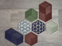 Zone Tilbehør Til Bordet<Bordskåner Hexagon Burgundy