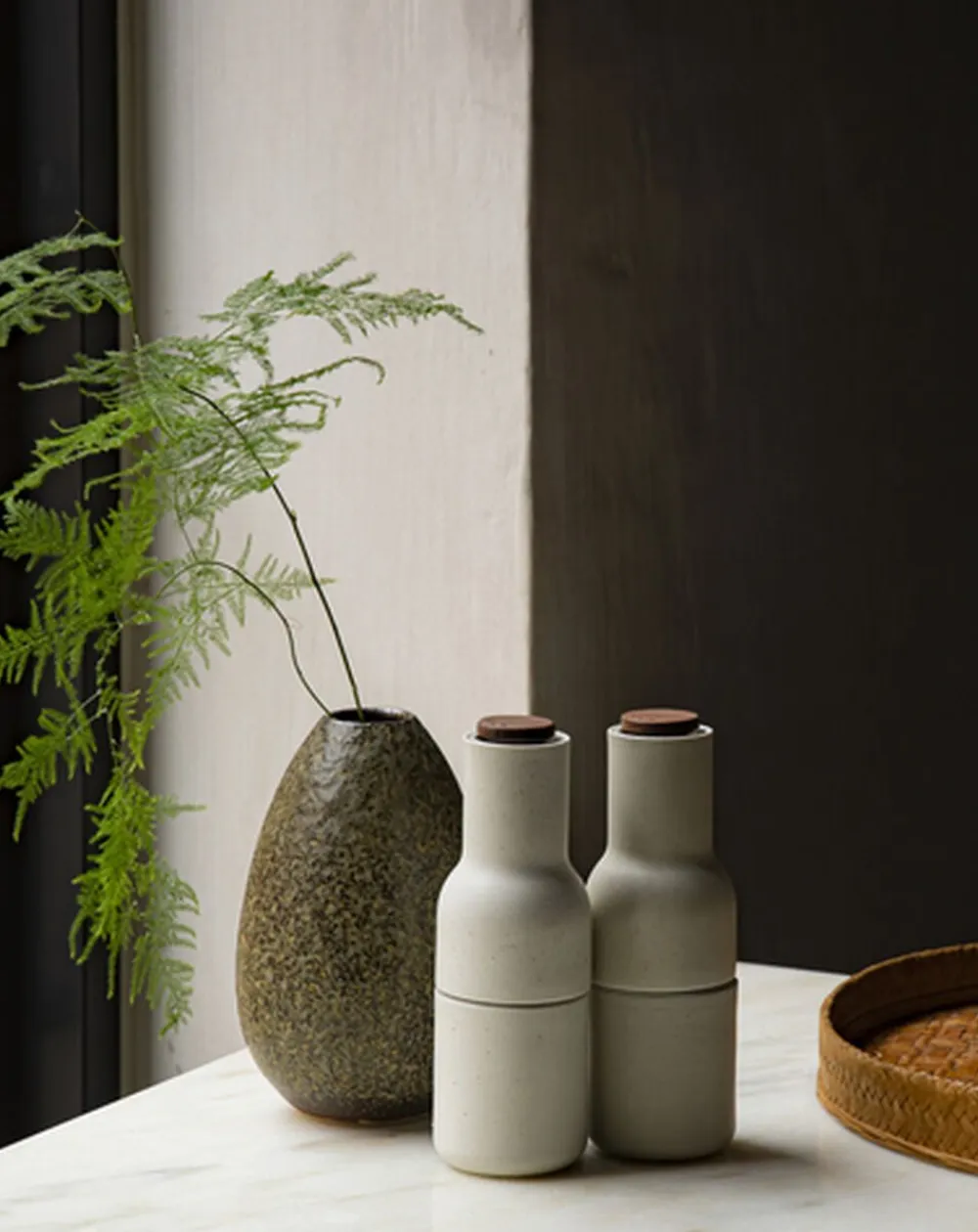 Audo Copenhagen Køkkenartikler<Bottle Grinder, Ceramic, Sand, 2-pa