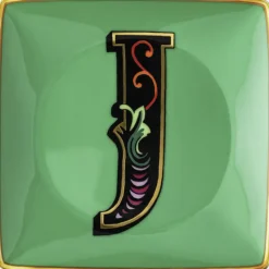 Versace Opbevaring<Bowl 12cm sq. flat, Holiday Alphabet J,