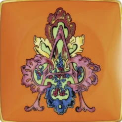 Versace Bageartikler<Bowl 12cm sq. flat, Holiday Alphabet A,