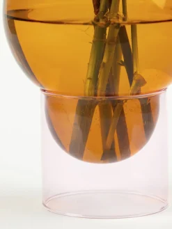 Studio About Vaser & Urtepotteskjulere<BUBBLE TUBE, LARGE, AMBER/ROSE, 90270A