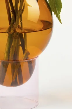 Studio About Vaser & Urtepotteskjulere<BUBBLE TUBE, LARGE, AMBER/ROSE, 90270A