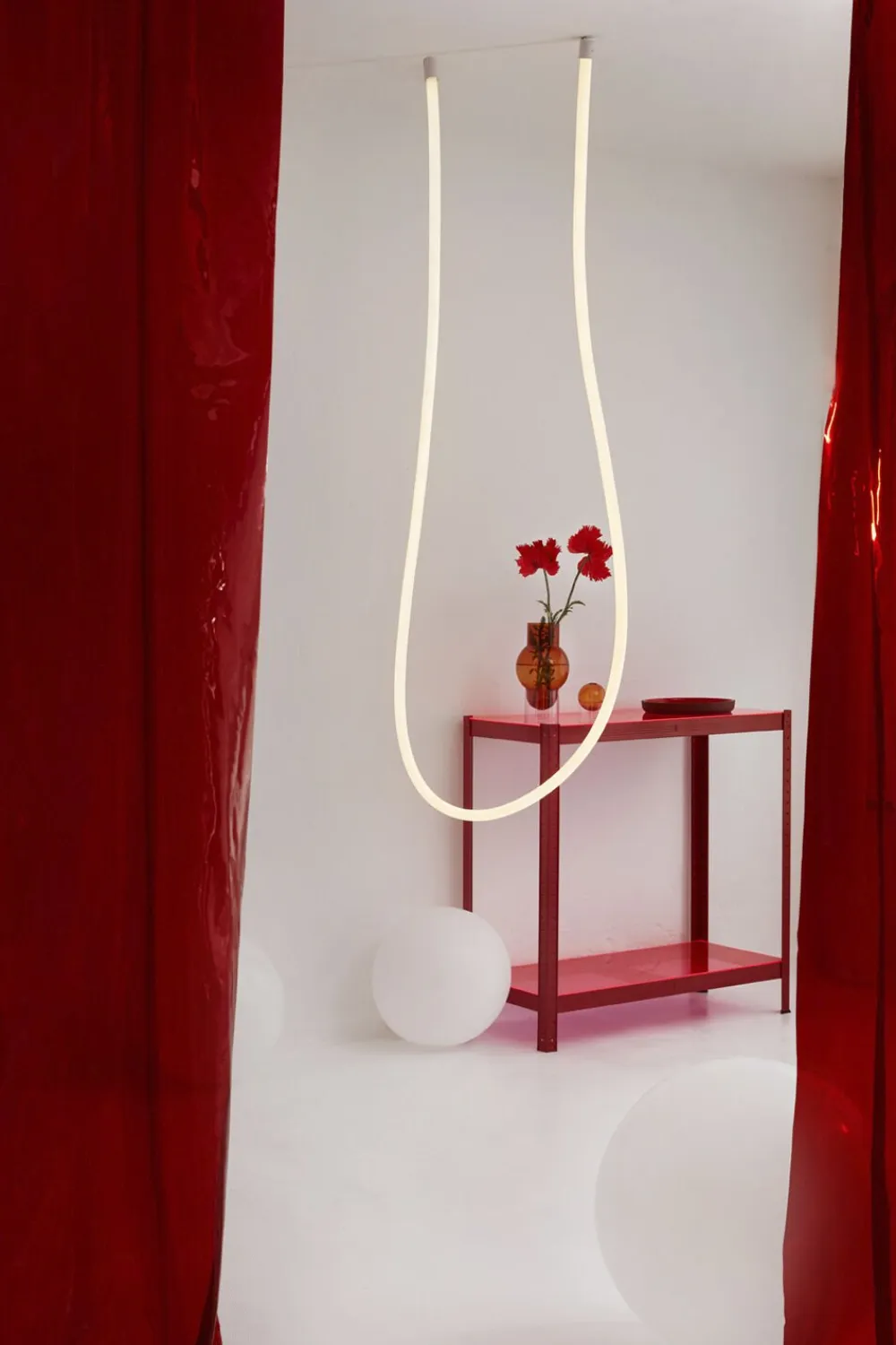 Studio About Vaser & Urtepotteskjulere<BUBBLE TUBE, LARGE, AMBER/ROSE, 90270A