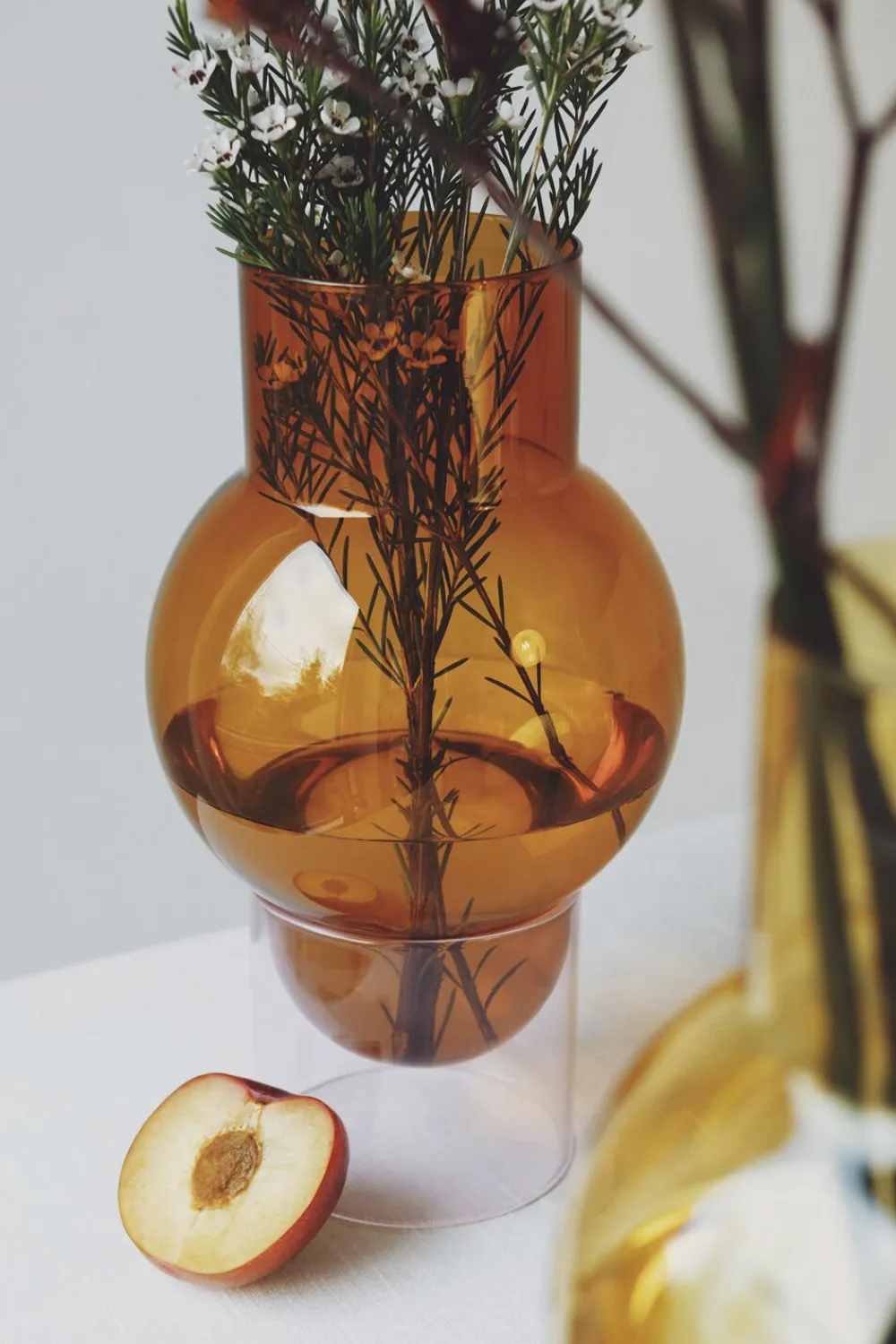 Studio About Vaser & Urtepotteskjulere<BUBBLE TUBE, LARGE, AMBER/ROSE, 90270A