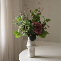 Botané Kunstige Blomster & Træer<Burgundy Hydrangea Flower