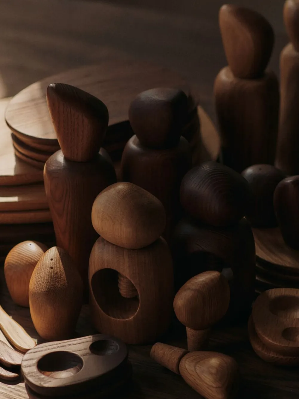 Ferm Living Køkkenartikler<Cairn Salt and Pepper Shakers -Set of 2-Dark brown