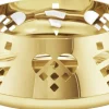 Georg Jensen Adventsstager<CC 2025 PILLAR CANDLEHOLDER 18KT GOLD PLATED STAINLESS STEEL