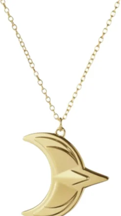 Georg Jensen Juletræspynt<CC24 ORNAMENT MÅNE, GU