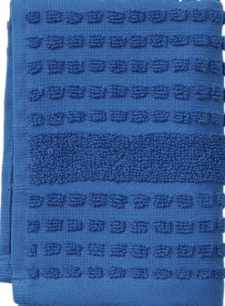 Juna Håndklæder<Check Vaskeklud 30x30 cm blå