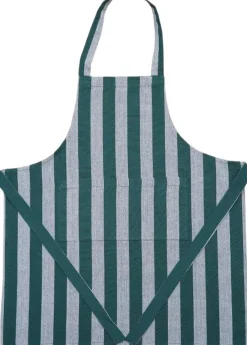 Magasin du Nord Collection Tekstiler Til Køkkenet<Children Apron 52x64 cm Birk - Stripe dark green
