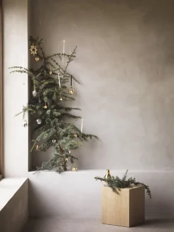 Georg Jensen Juletræspynt<CHRISTMAS MOBILE MISTLETOE 18 KT GOLD PLATED