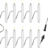 Uyuni Elektriske Julelys<Christmas string, 12 candles, USB-C, White, 1,3x11 cm