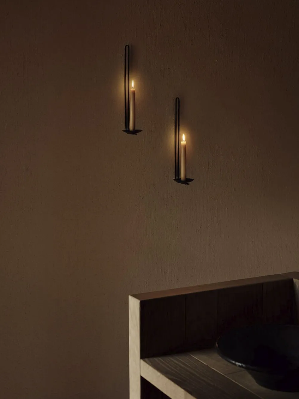 Audo Copenhagen Lys & Lysestager<Clip Candle Holder H34, Wall, Brass