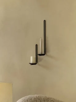 Audo Copenhagen Lys & Lysestager<Clip Candle Holder H34, Wall, Brass
