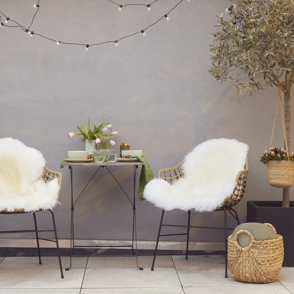 NATURES Collection Skind<90cm-up New Zealand Sheepskin, Long Wool Ivory 95x60