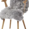 NATURES Collection Skind<90cm-up New Zealand Sheepskin, Long Wool Light Grey 90x60