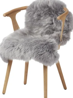 NATURES Collection Skind<90cm-up New Zealand Sheepskin, Long Wool Light Grey 90x60