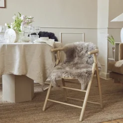 NATURES Collection Skind<90cm-up New Zealand Sheepskin, Long Wool Taupe 90x60