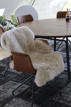NATURES Collection Skind<90cm-up New Zealand Sheepskin, Long Wool Beige 90x60