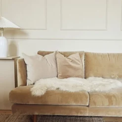NATURES Collection Skind<90cm-up New Zealand Sheepskin, Long Wool Beige 90x60