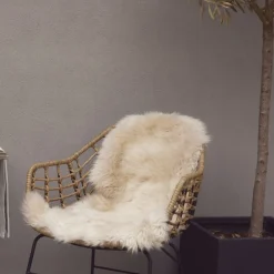 NATURES Collection Skind<90cm-up New Zealand Sheepskin, Long Wool Beige 90x60