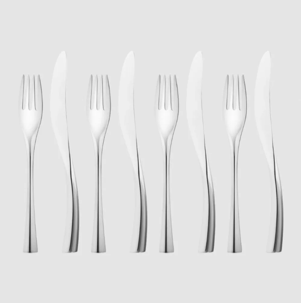 Georg Jensen Bestik<COBRA Frokostbestik, gaveæske, 8 dele