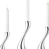 Georg Jensen Lys & Lysestager<COBRA LYSESTAGE SÆT 3 STK