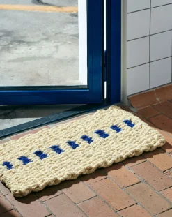 Hay Gulvtæpper<Coco Door Mat-Dot-White and blue