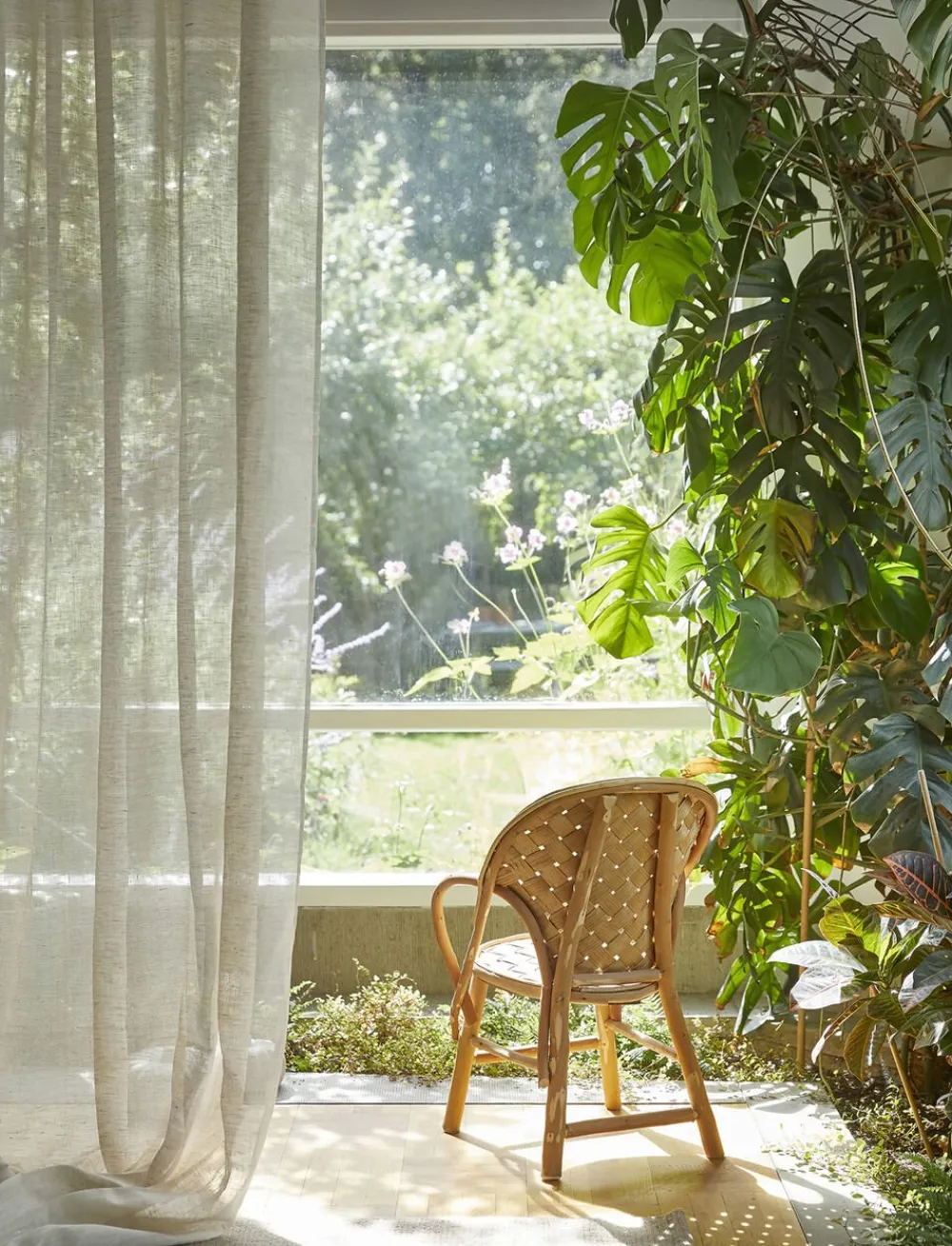 Himla Gardiner<Dalsland Curtain with heading tape Oatmeal