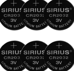 Sirius Elektronik|Elektriske Julelys<DecoPower CR2032, 6stk sæt
