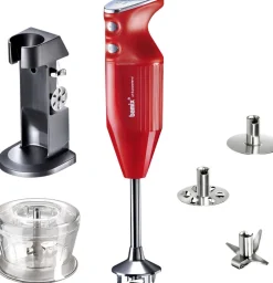 Bamix Køkkenmaskiner<Deluxe Stavblender, 200 Watt Red