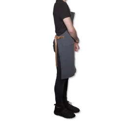 DutchDeluxes Tekstiler Til Køkkenet<Demin forklæde BBQ Style Apron Washed Grey