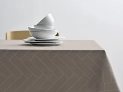 Södahl Tekstiler Til Borddækning<Dug dia180 Tiles Damask Taupe