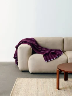 Hay Plaider<Duo Throw Plum