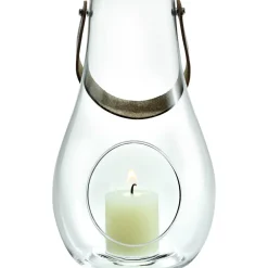 Holmegaard Lanterner<Dwl lanterne klart glas 24,8 cm.