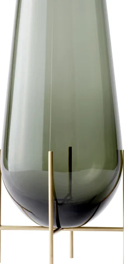Audo Copenhagen Vaser & Urtepotteskjulere<Echasse Vase, L, Smoke/Brushed Bras