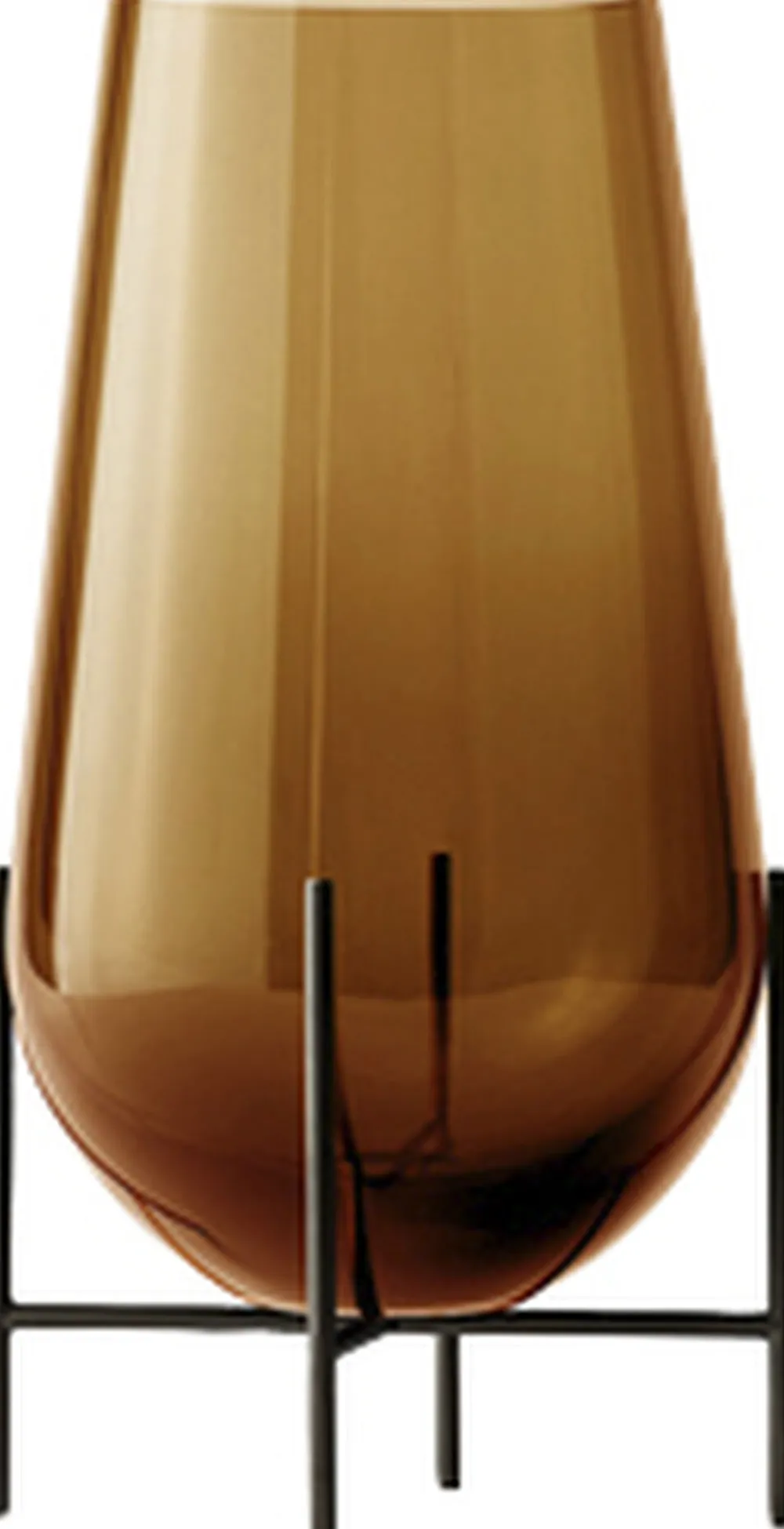 Audo Copenhagen Vaser & Urtepotteskjulere<Echasse Vase, M, Amber/Bronzed Bras