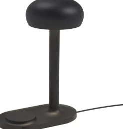 Eva Solo Bordlamper<Emendo lampe med Qi trådløs oplader Black