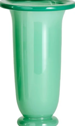 Hay Vaser & Urtepotteskjulere<Empire Vase-Large-Green with dark green rim