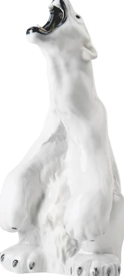 Royal Copenhagen Figurer & Skulpturer<Figurine Isbjørn, brølende 33,5 cm