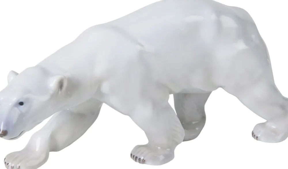Royal Copenhagen Figurer & Skulpturer<Figurine Isbjørn, gående 14 cm