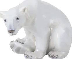 Royal Copenhagen Figurer & Skulpturer<Figurine Isbjørn, siddende 12 cm