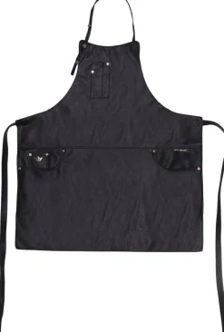 DutchDeluxes Tekstiler Til Køkkenet<Five Pockets Apron, Slim Fit, Full Grain Leather Black