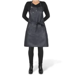 DutchDeluxes Tekstiler Til Køkkenet<Five Pockets Apron, Slim Fit, Full Grain Leather Black