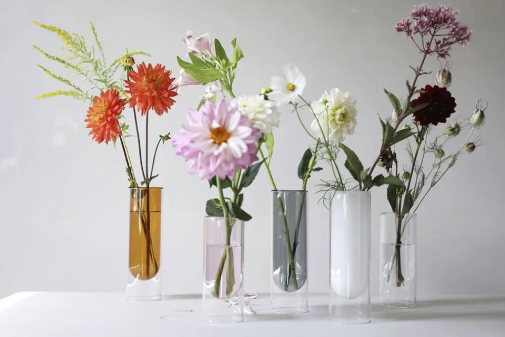 Studio About Vaser & Urtepotteskjulere<FLOWER TUBE, TALL TUBE, YELLOW, 65200Y