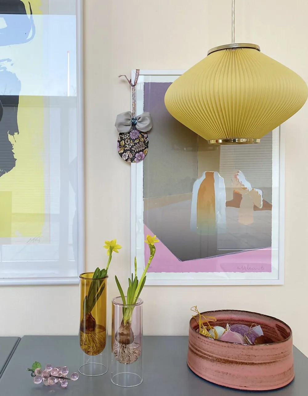 Studio About Vaser & Urtepotteskjulere<FLOWER TUBE, TALL TUBE, YELLOW, 65200Y